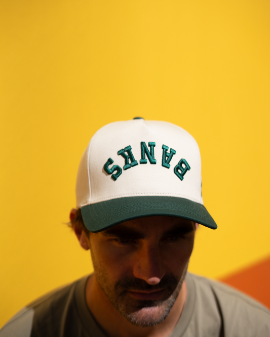BANKS UPSIDE DOWN HAT Cream & Green