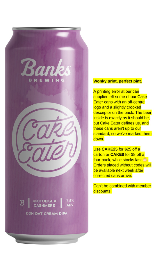 Cake Eater Motueka & Cashmere | Oat Cream Double IPA